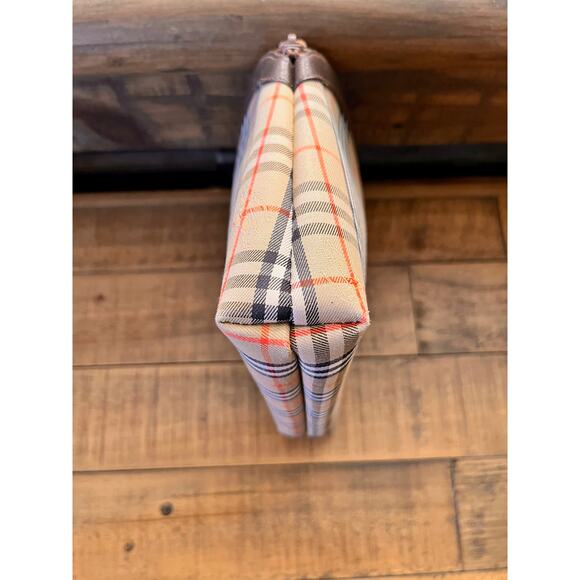 BURBERRY Nova Check Beige Canvas Pouch Clutch Bag - Picture 6 of 10